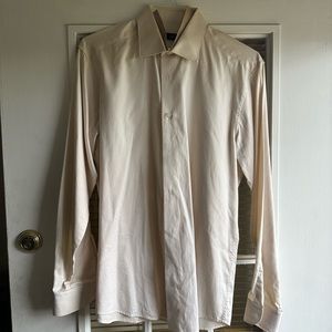 Zenga Men’s Off White Button Down Dress Shirt